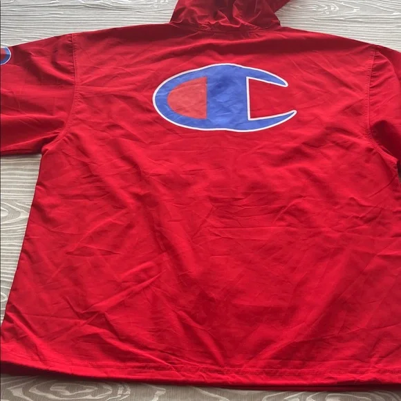 Champion 1/4-Zip Windbreaker Men’s Size Medium Pre Owned - Picture 9 of 14